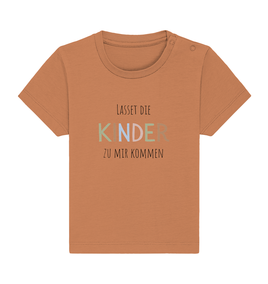 Lasset die Kinder zu mir kommen - Baby Organic Shirt - wertvoll und geliebt 
