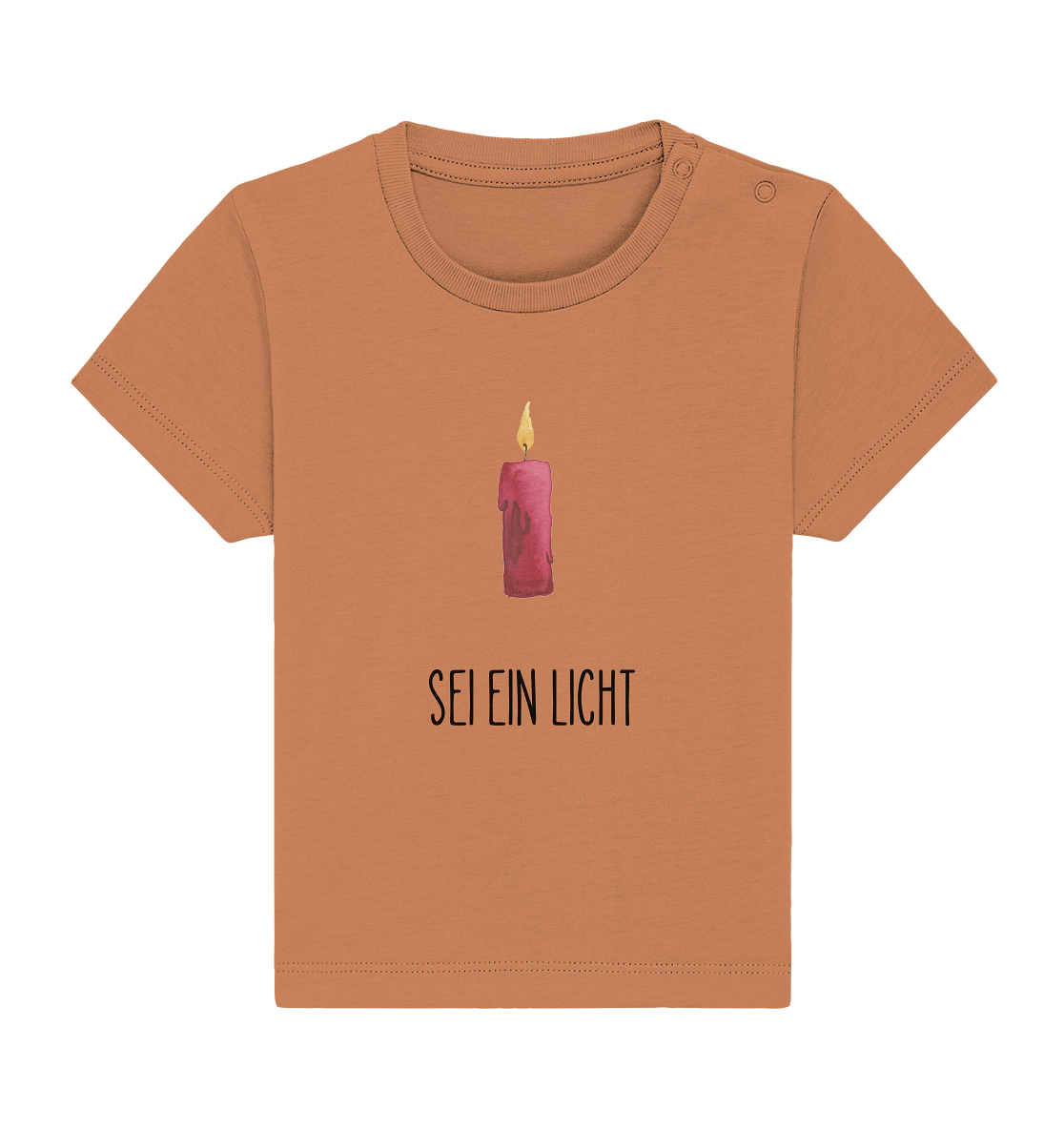 Sei ein Licht - Baby Organic Shirt - wertvoll und geliebt 