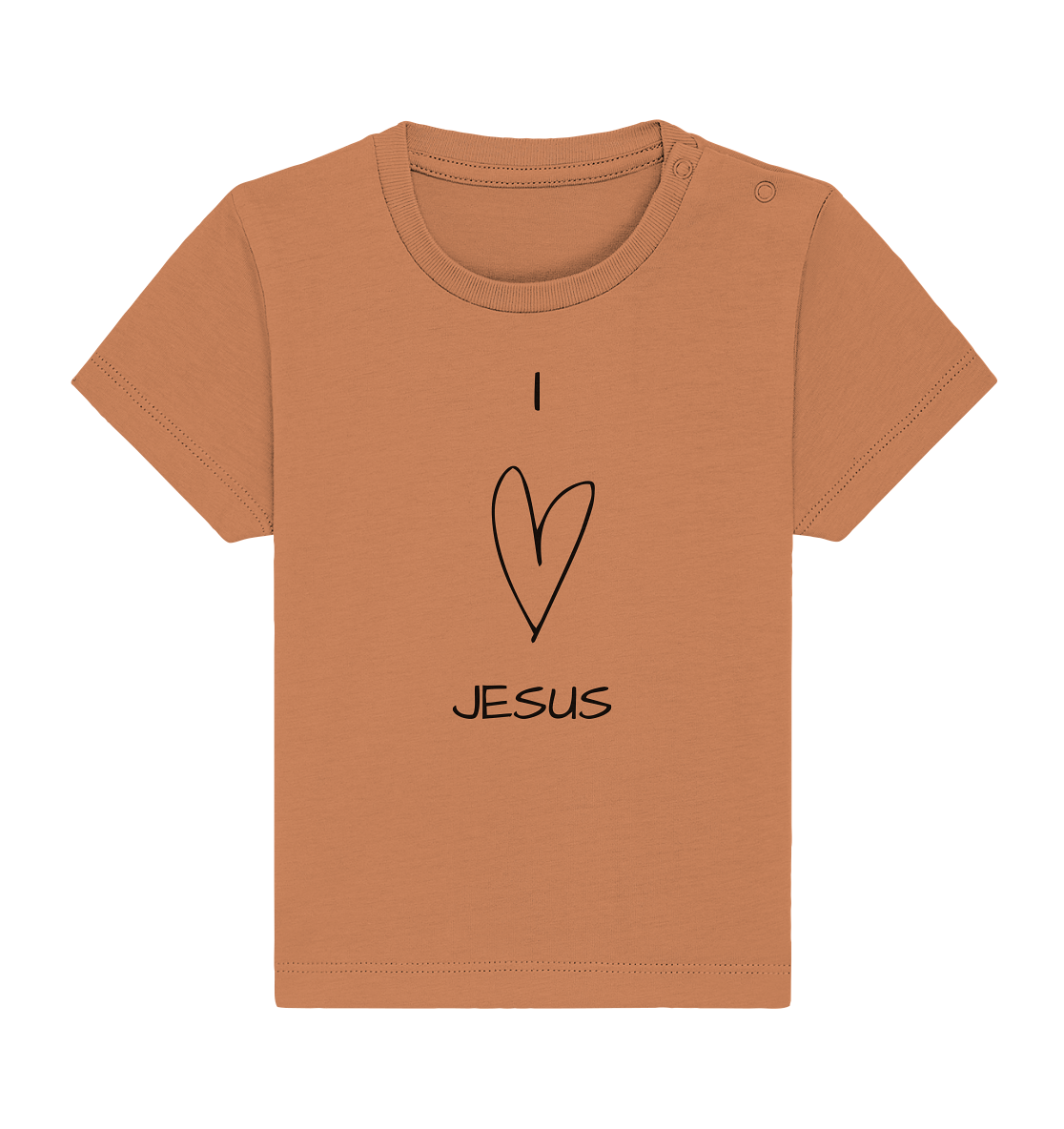 I love Jesus - Baby Organic Shirt - wertvoll und geliebt 