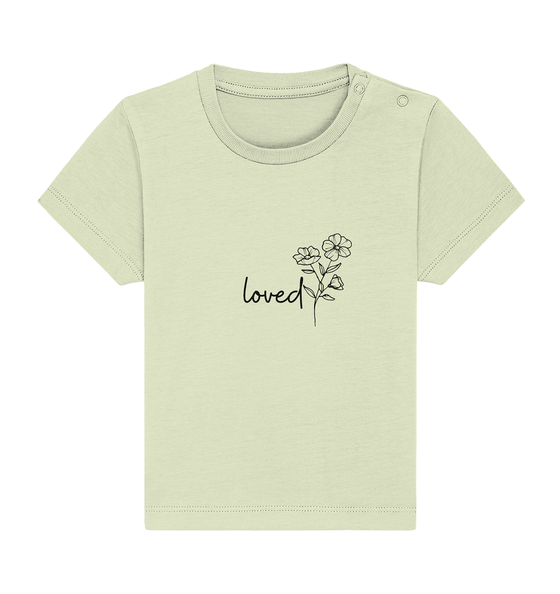 loved - Baby Organic Shirt - wertvoll und geliebt 