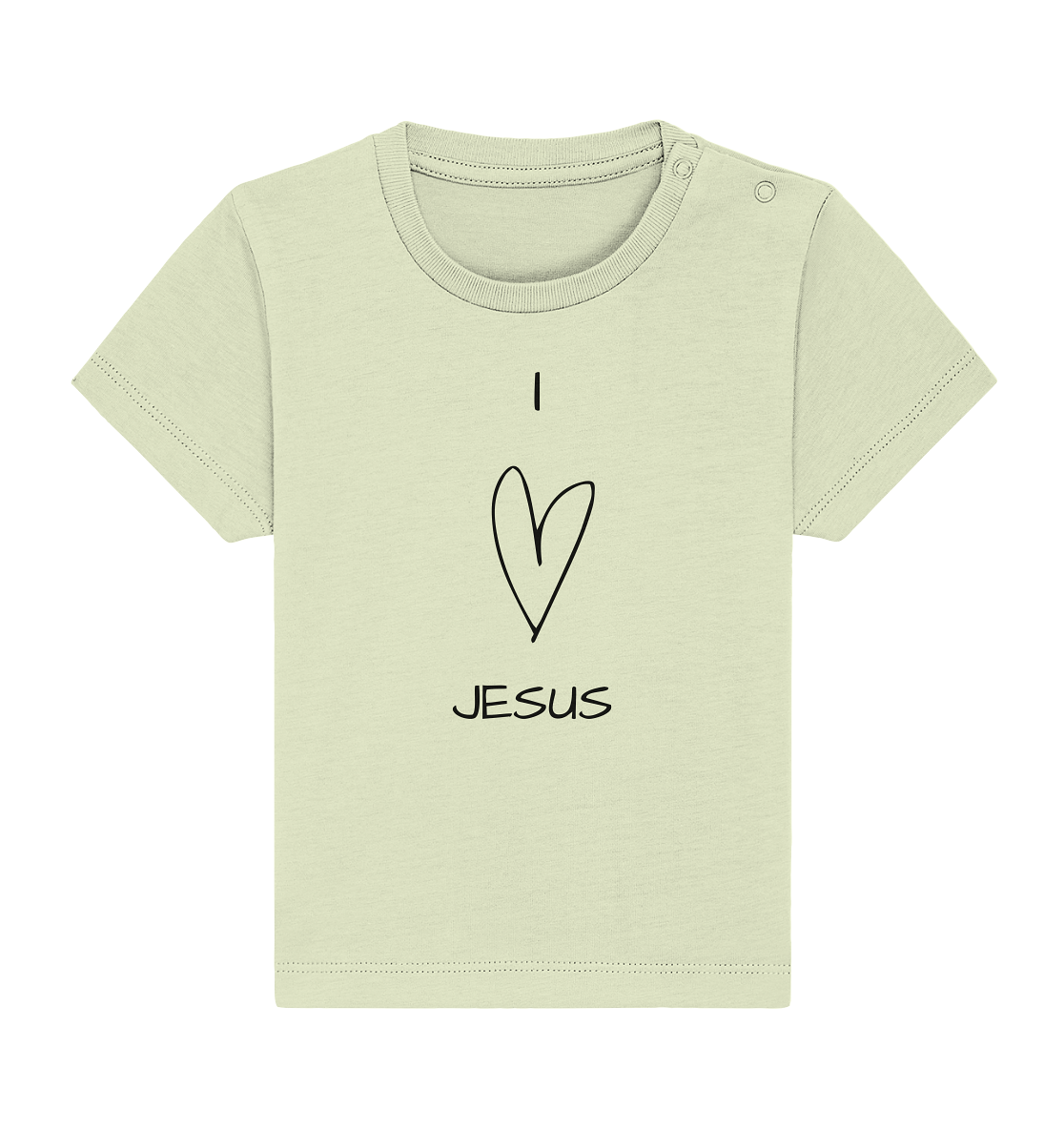 I love Jesus - Baby Organic Shirt - wertvoll und geliebt 