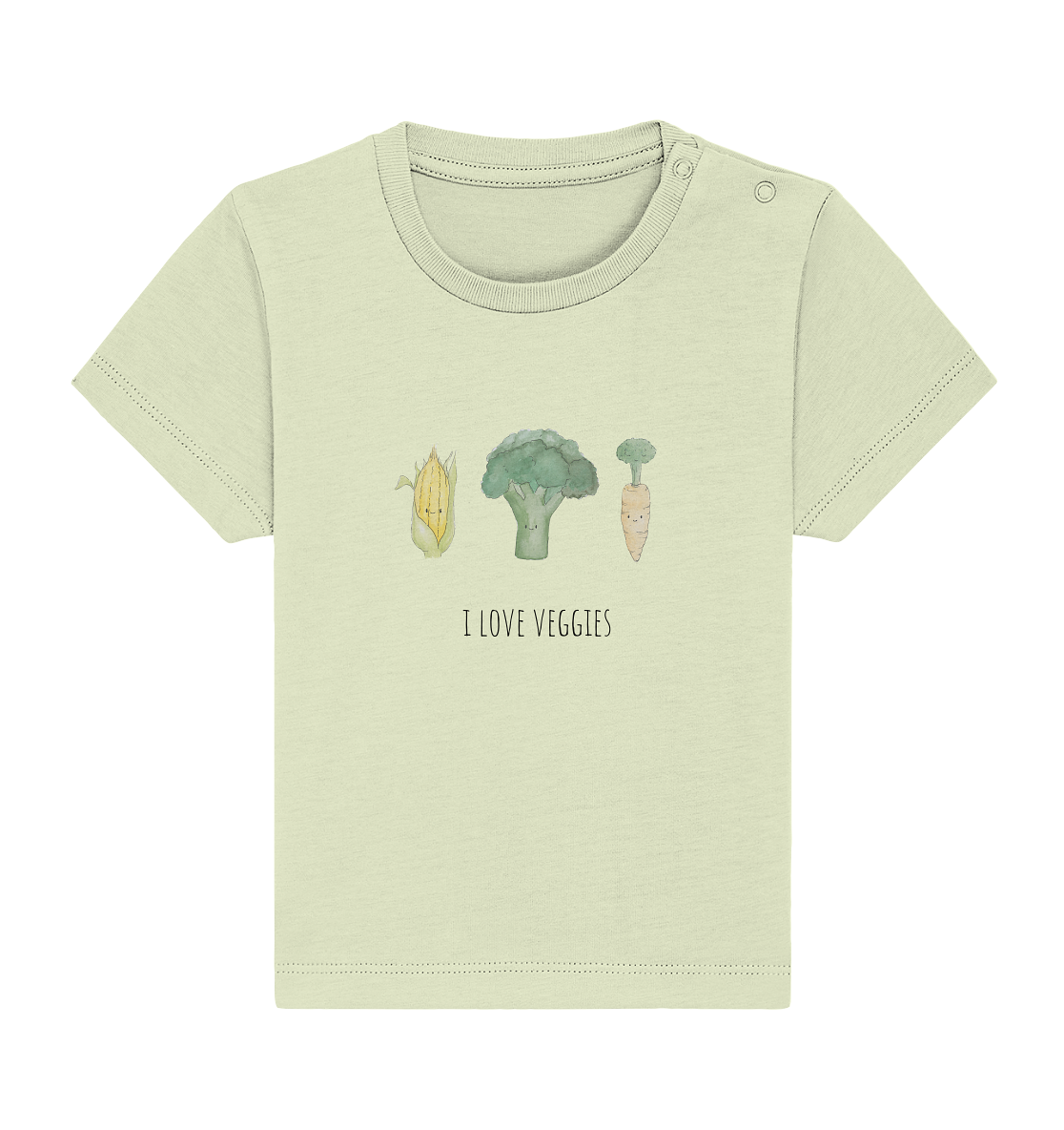 I love veggies - Baby Organic Shirt - wertvoll und geliebt 