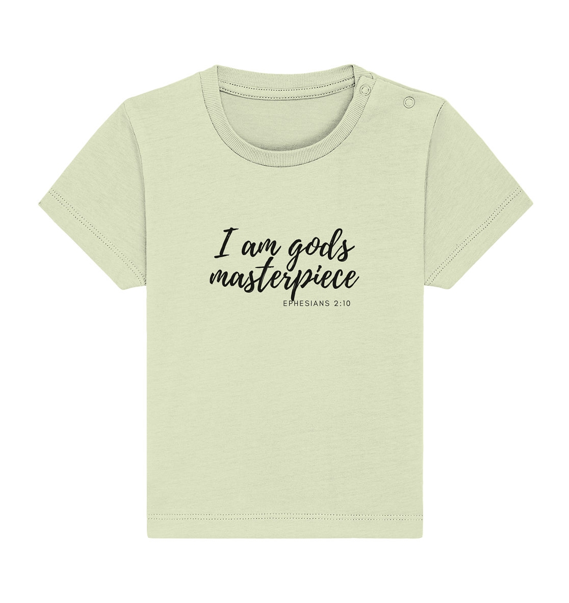 Gods Masterpiece - Baby Organic Shirt - wertvoll und geliebt 