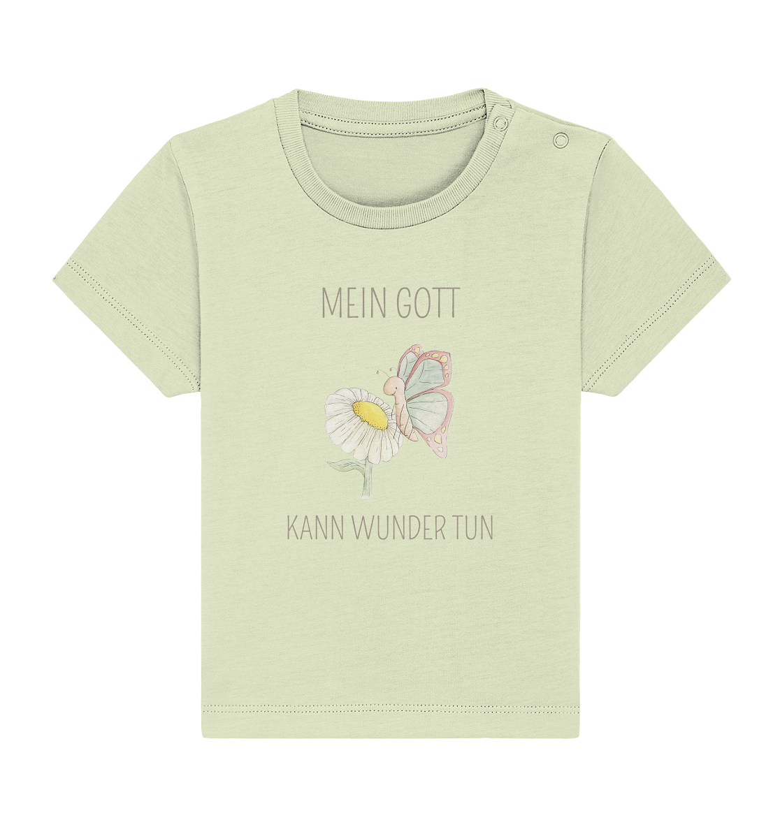Mein Gott kann Wunder tun - Baby Organic Shirt - wertvoll und geliebt 