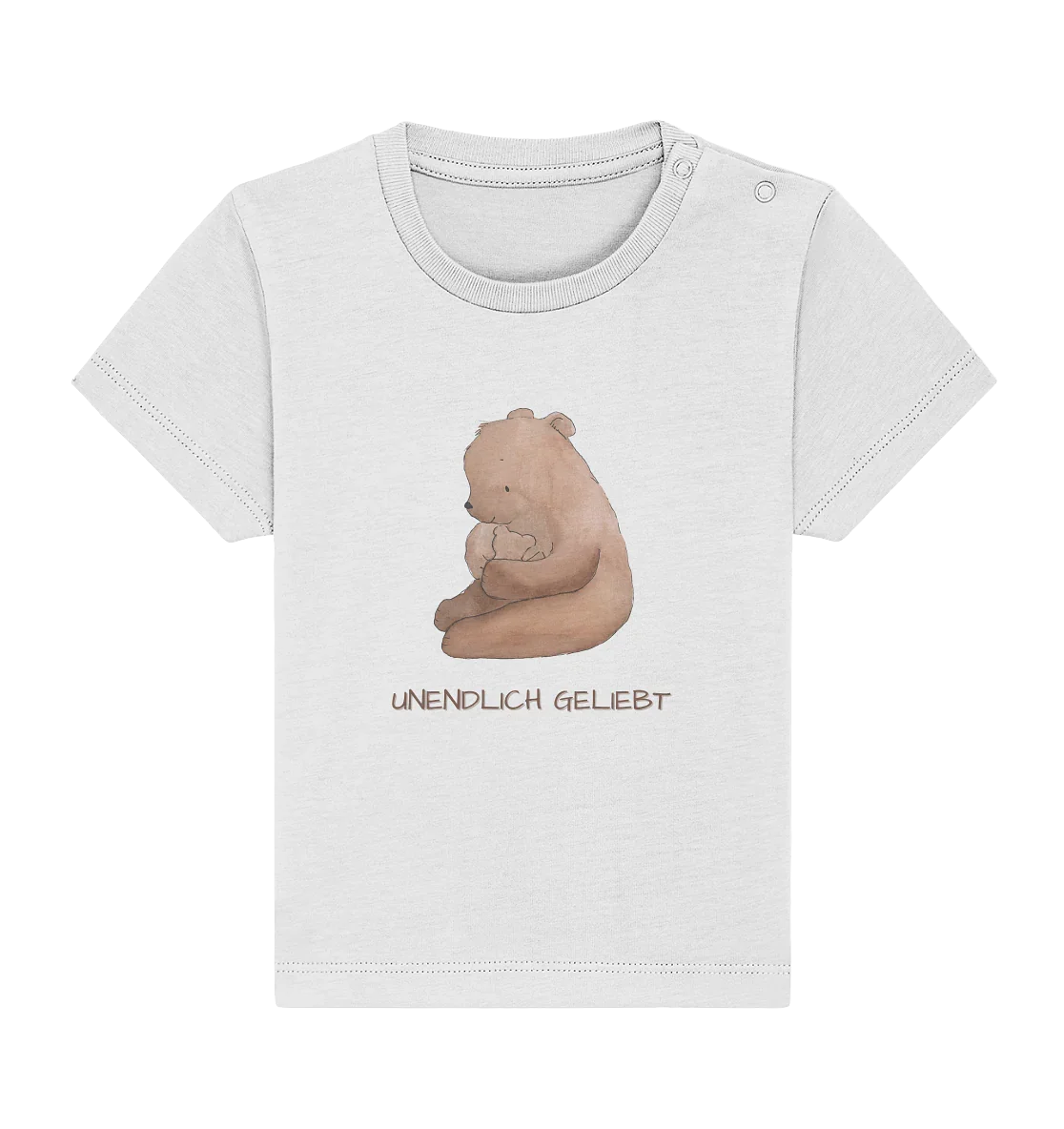 Unendlich geliebt - Baby Organic Shirt - wertvoll und geliebt 