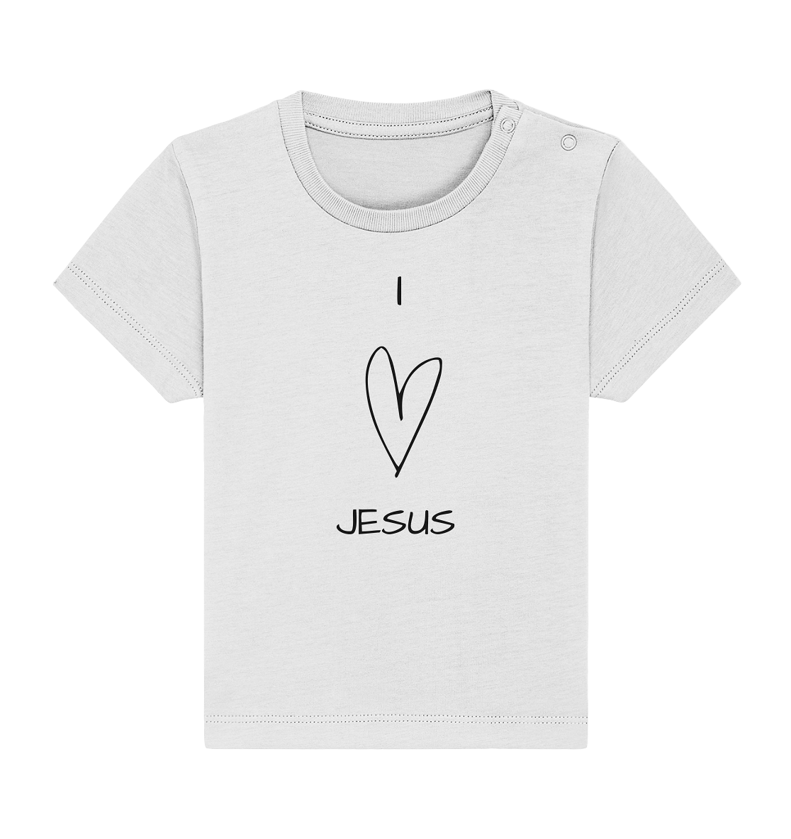 I love Jesus - Baby Organic Shirt - wertvoll und geliebt 