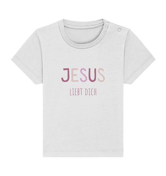Jesus liebt dich Mädchen - Baby Organic Shirt - wertvoll und geliebt 