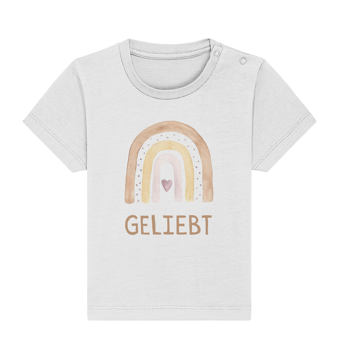 Geliebt Mädchen - Baby Organic Shirt - wertvoll und geliebt 