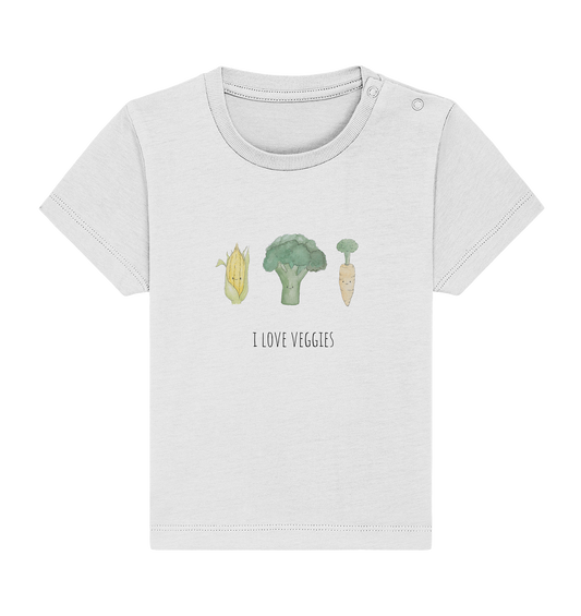 I love veggies - Baby Organic Shirt - wertvoll und geliebt 