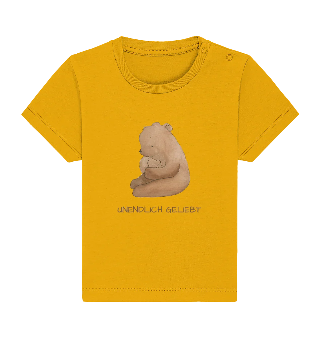 Unendlich geliebt - Baby Organic Shirt - wertvoll und geliebt 