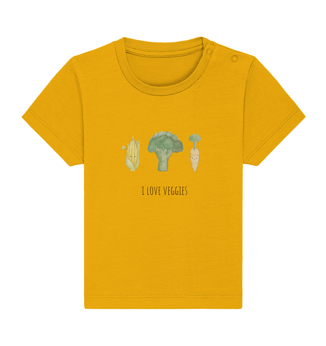 I love veggies - Baby Organic Shirt - wertvoll und geliebt 