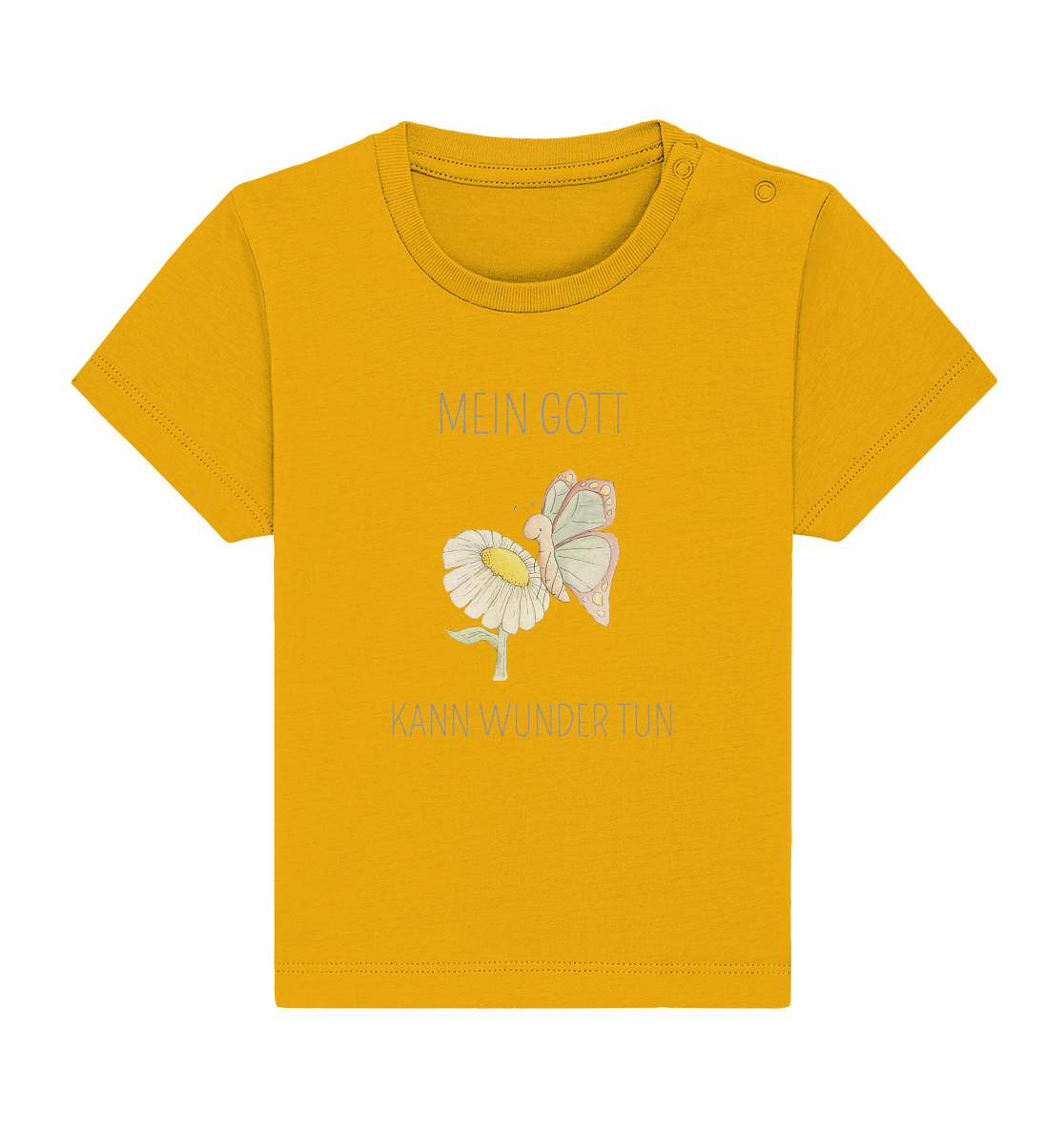 Mein Gott kann Wunder tun - Baby Organic Shirt - wertvoll und geliebt 