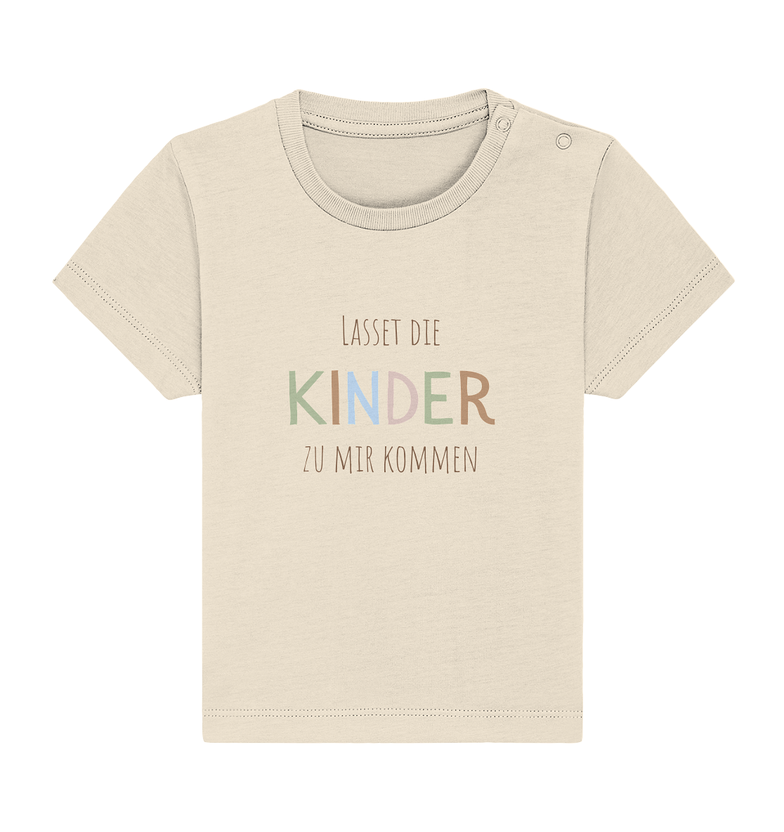 Lasset die Kinder zu mir kommen - Baby Organic Shirt - wertvoll und geliebt 
