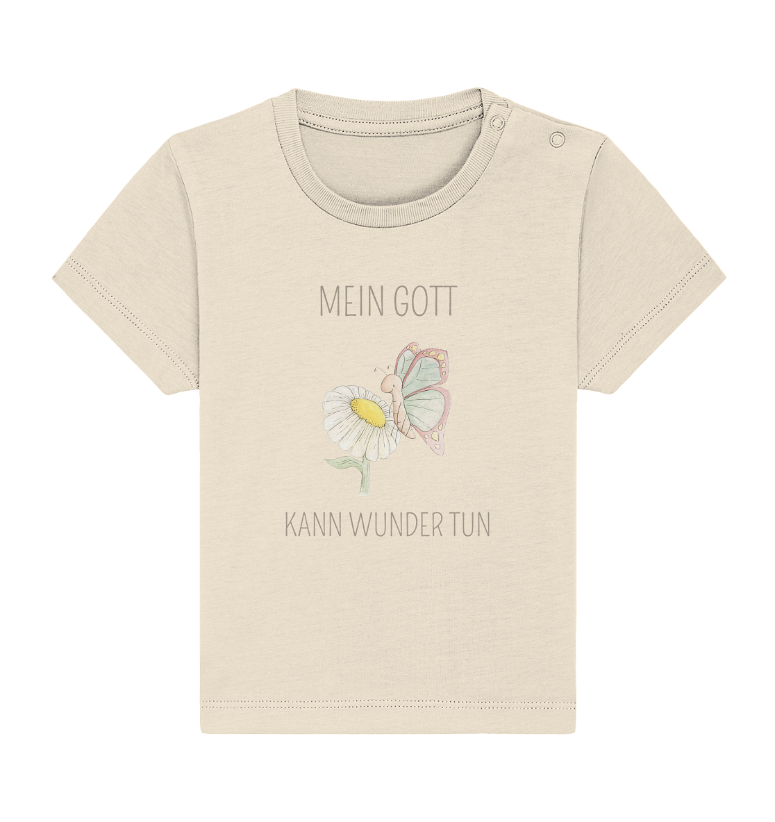 Mein Gott kann Wunder tun - Baby Organic Shirt - wertvoll und geliebt 