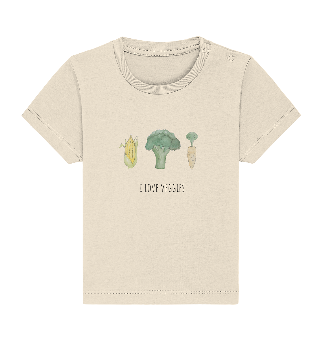 I love veggies - Baby Organic Shirt - wertvoll und geliebt 