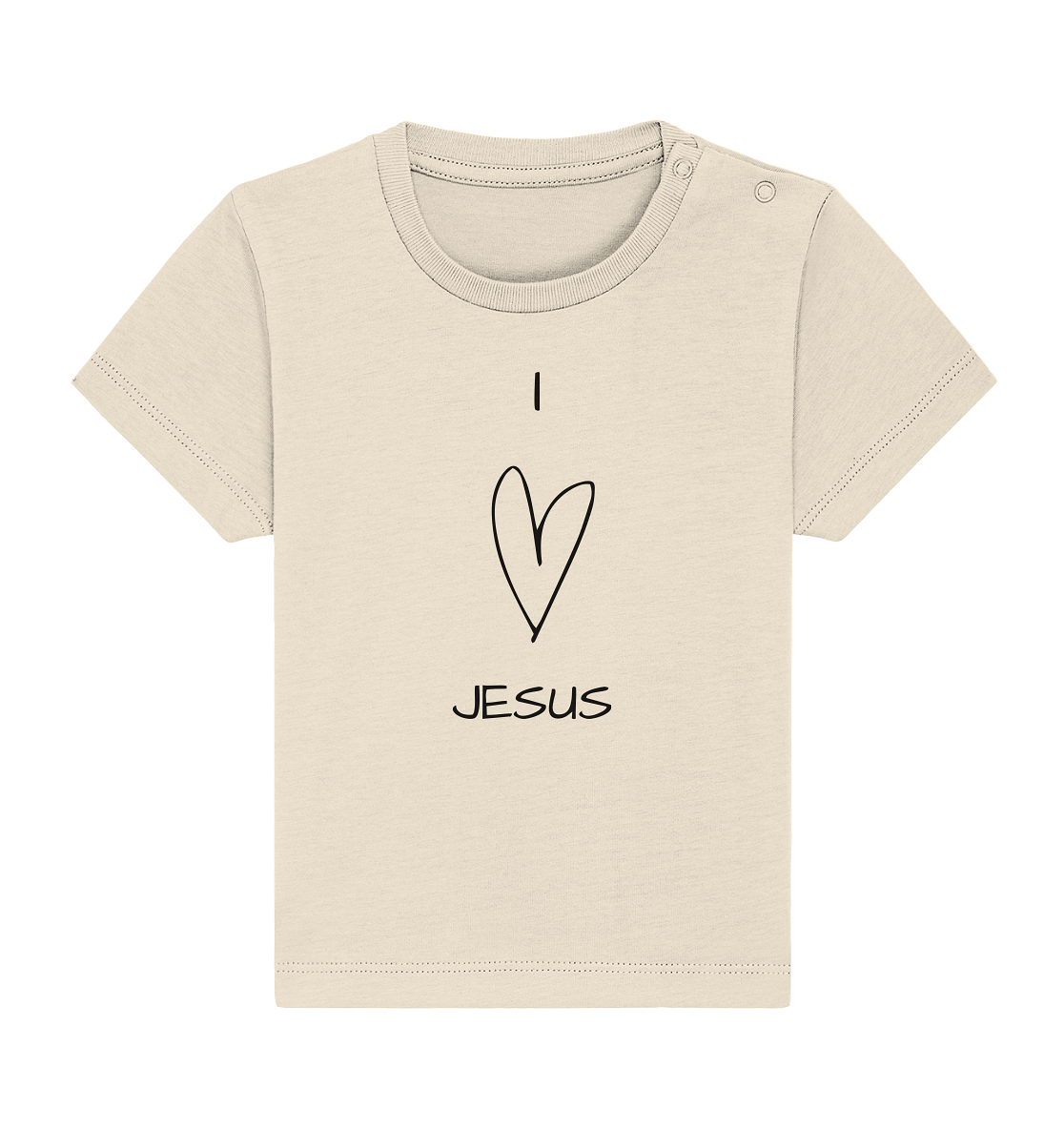 I love Jesus - Baby Organic Shirt - wertvoll und geliebt 