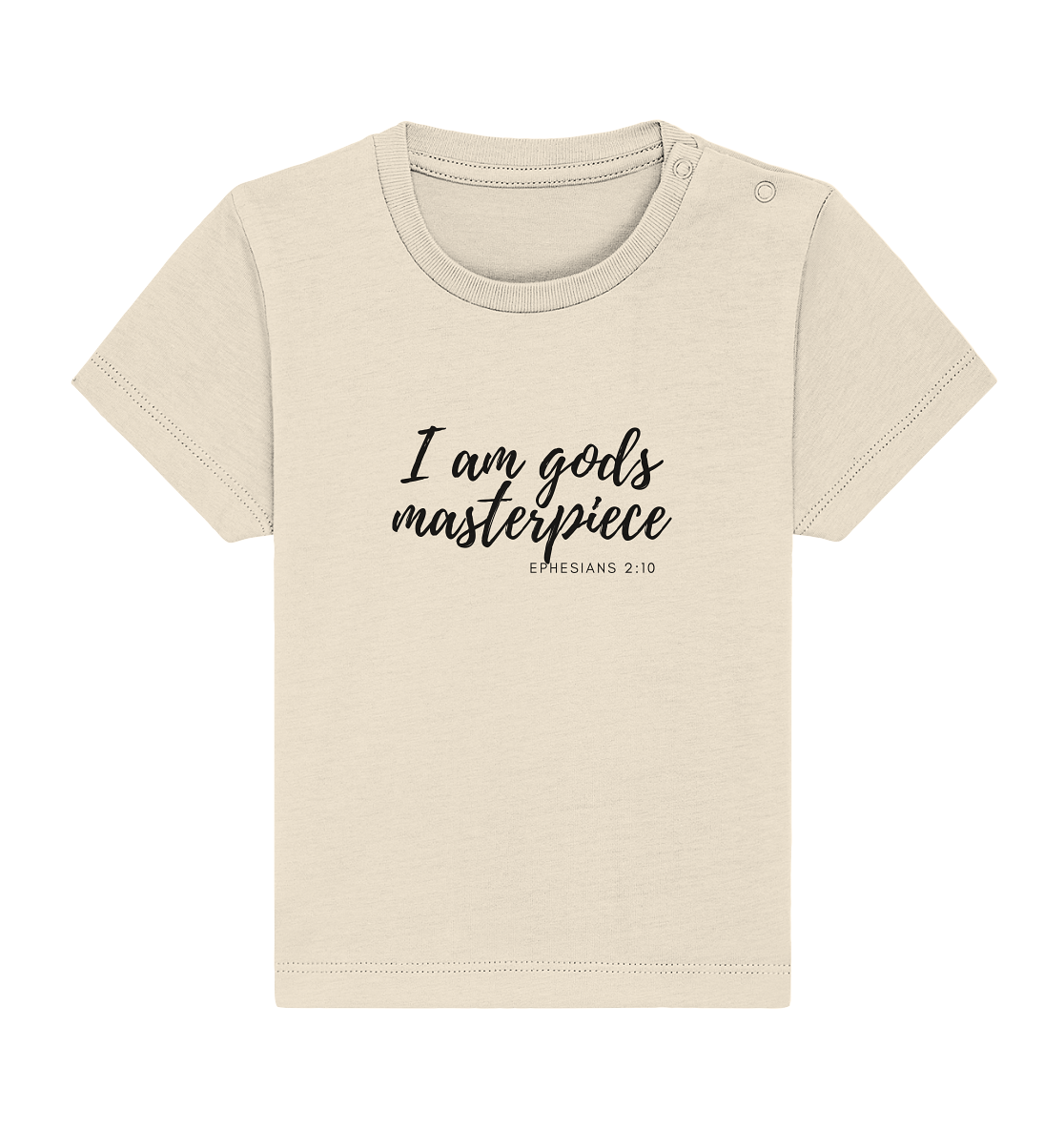 Gods Masterpiece - Baby Organic Shirt - wertvoll und geliebt 