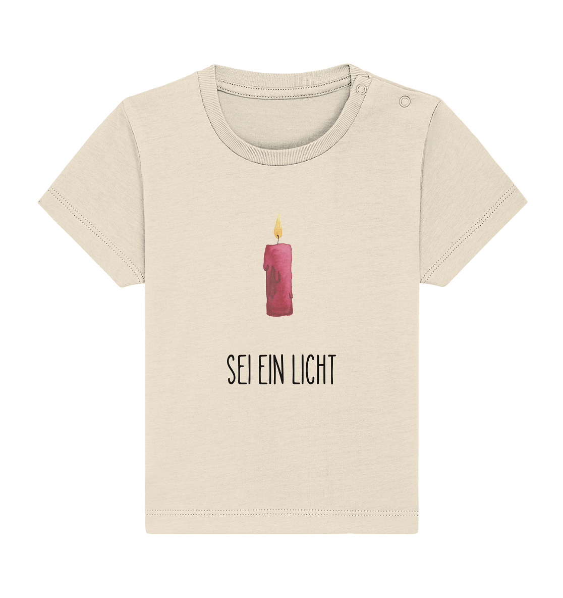 Sei ein Licht - Baby Organic Shirt - wertvoll und geliebt 