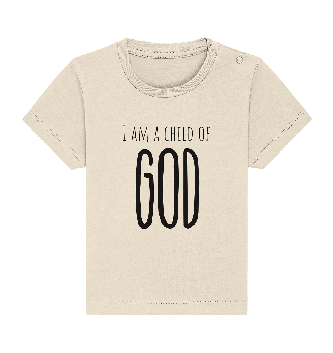 I am a child of God - Baby Organic Shirt - wertvoll und geliebt 