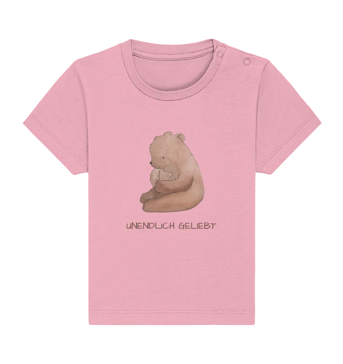 Unendlich geliebt - Baby Organic Shirt - wertvoll und geliebt 