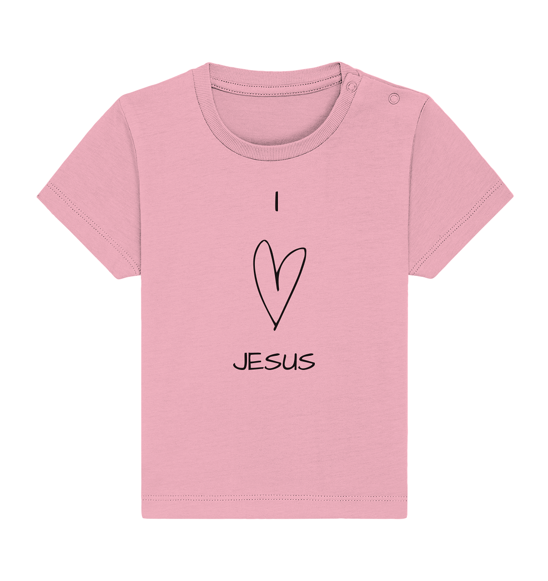 I love Jesus - Baby Organic Shirt - wertvoll und geliebt 