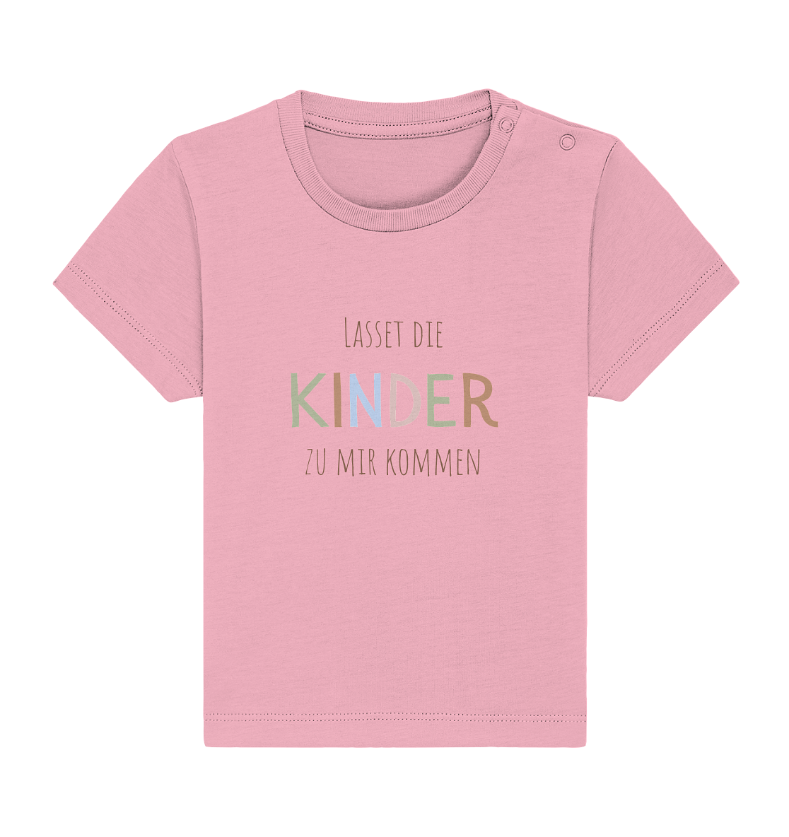 Lasset die Kinder zu mir kommen - Baby Organic Shirt - wertvoll und geliebt 