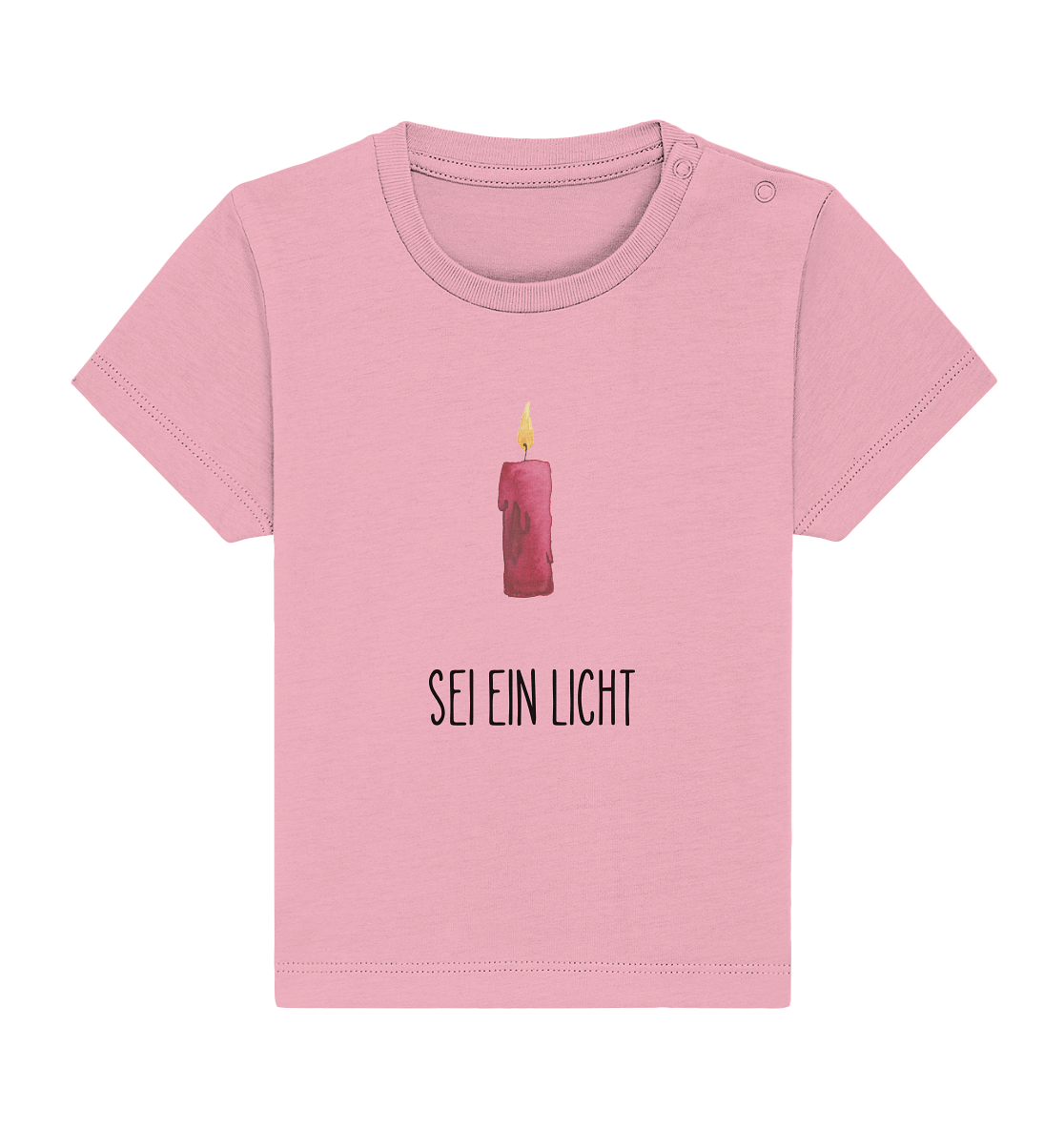 Sei ein Licht - Baby Organic Shirt - wertvoll und geliebt 