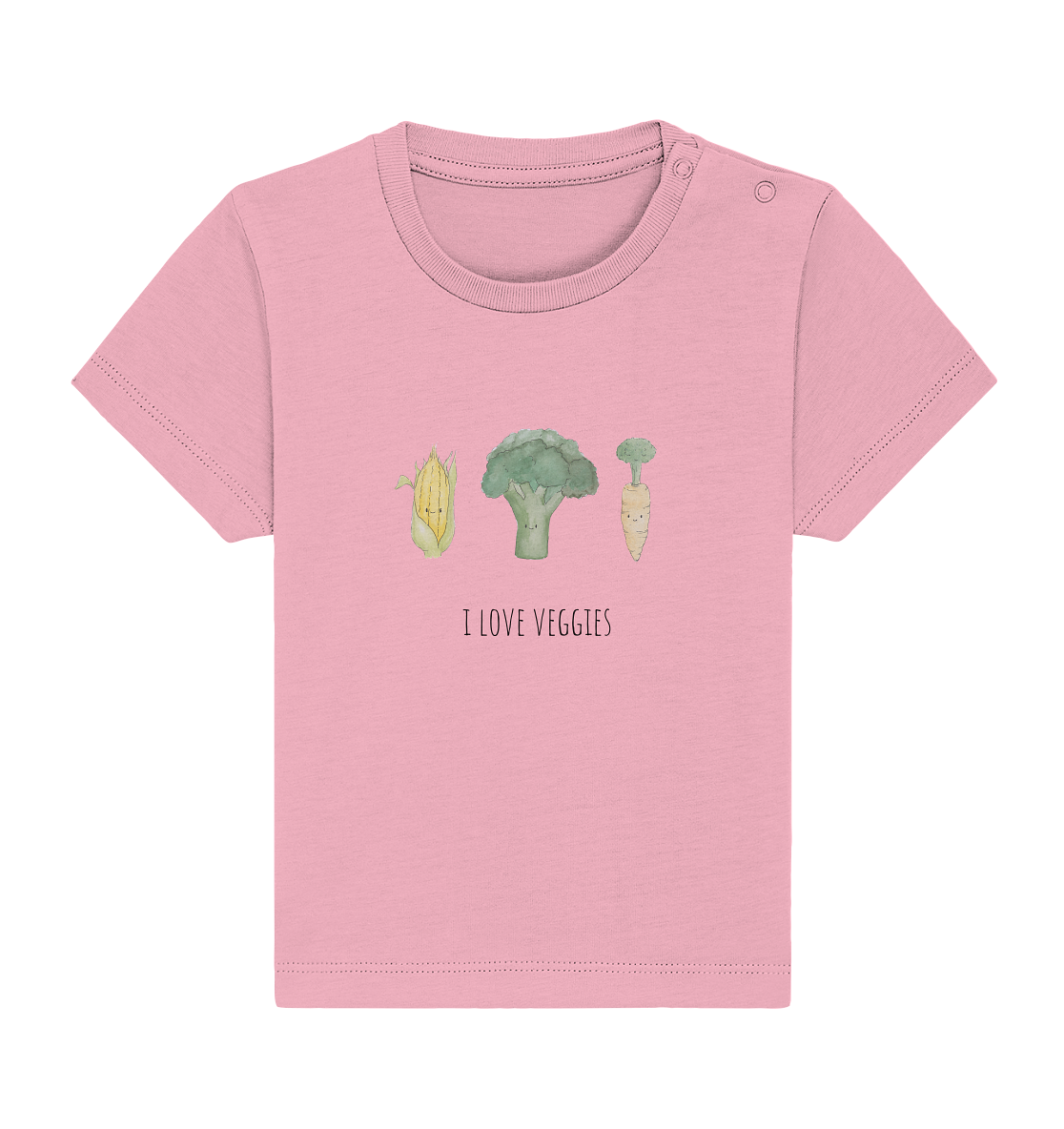 I love veggies - Baby Organic Shirt - wertvoll und geliebt 