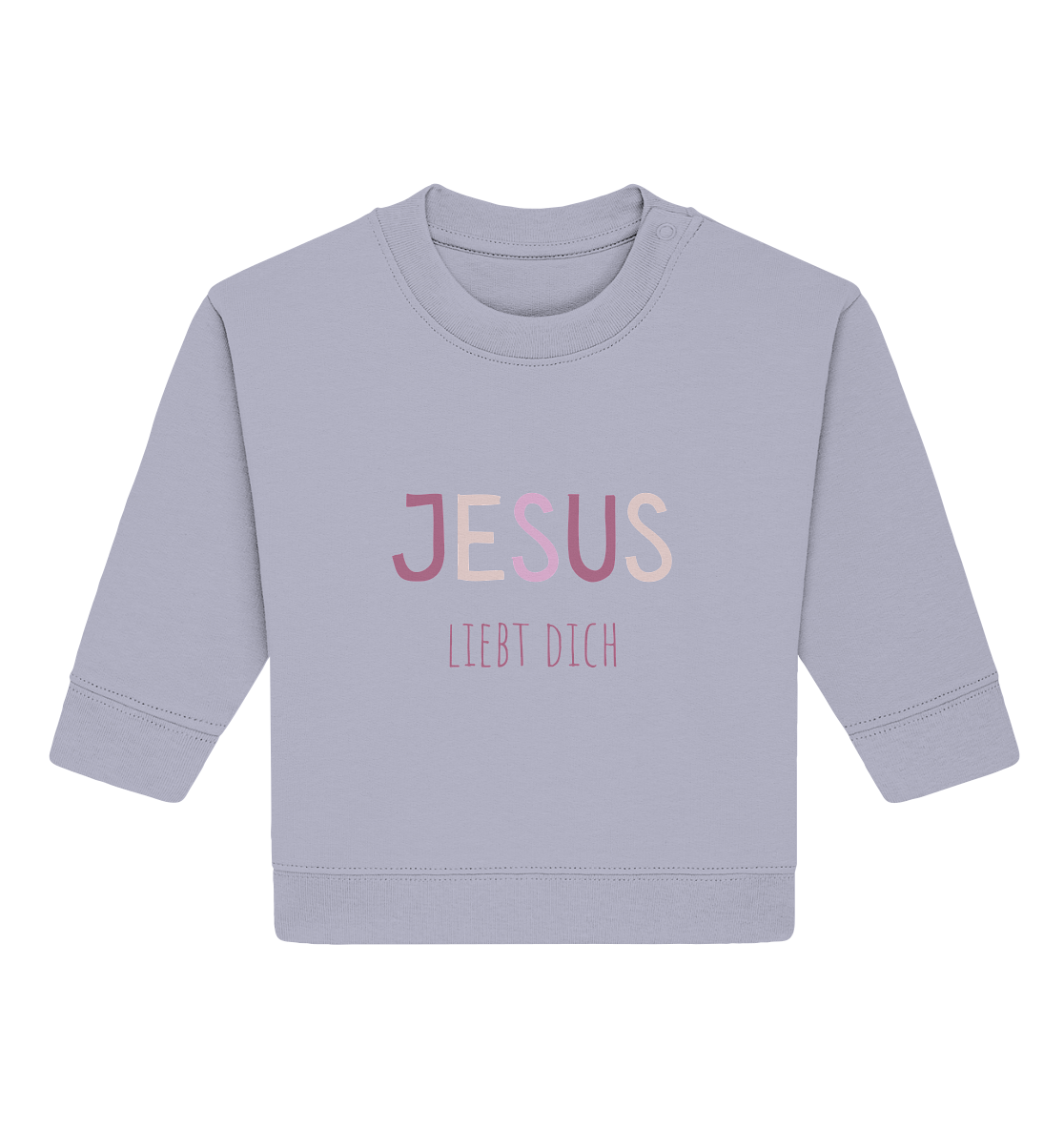 Jesus liebt dich Mädchen - Baby Organic Sweatshirt - wertvoll und geliebt 