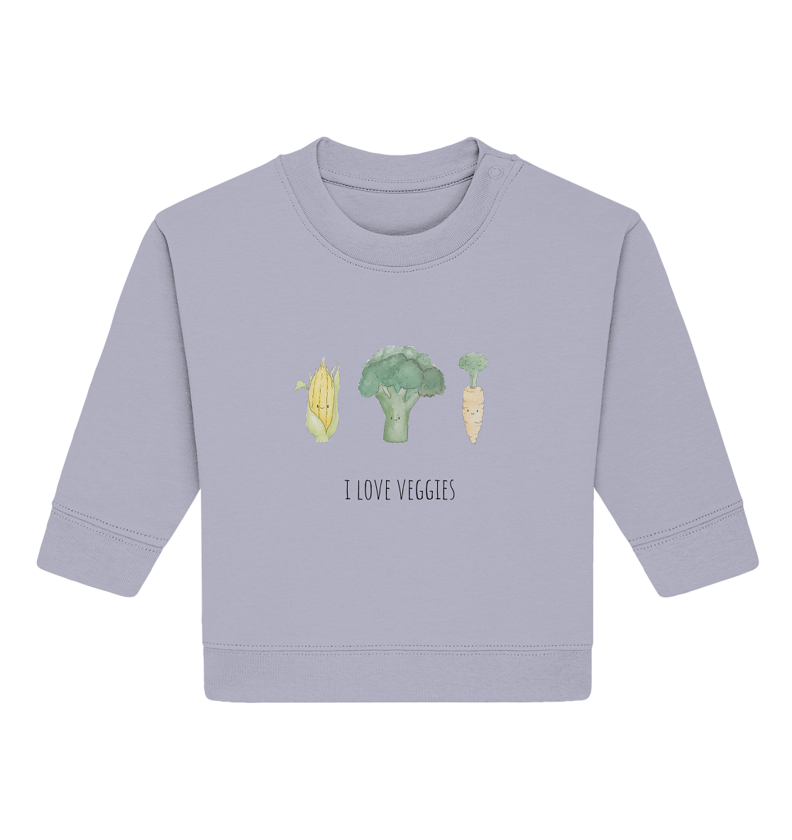 I love veggies - Baby Organic Sweatshirt - wertvoll und geliebt 