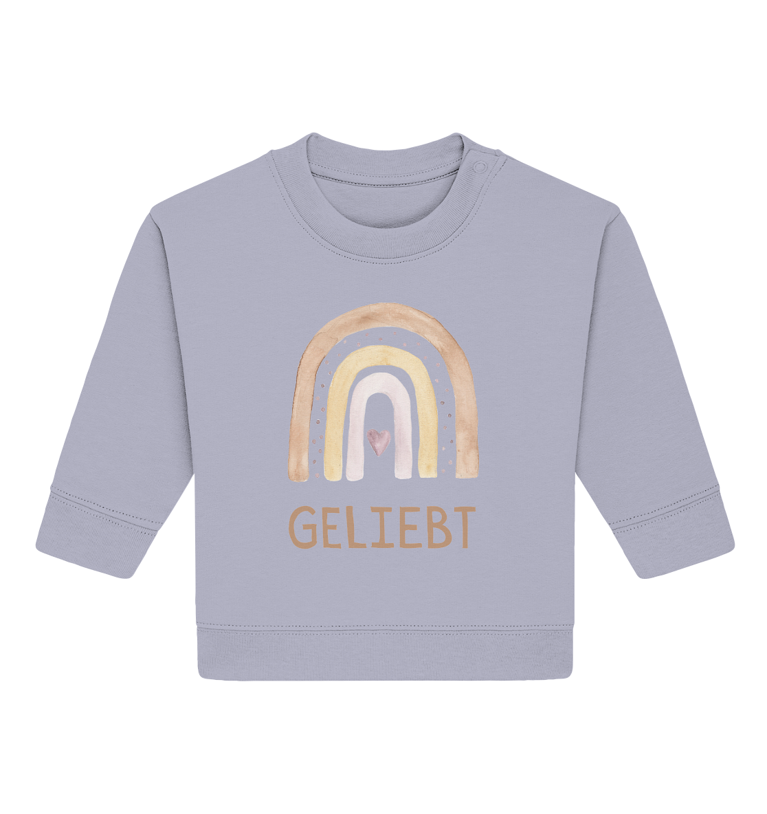 Geliebt Mädchen - Baby Organic Sweatshirt - wertvoll und geliebt 
