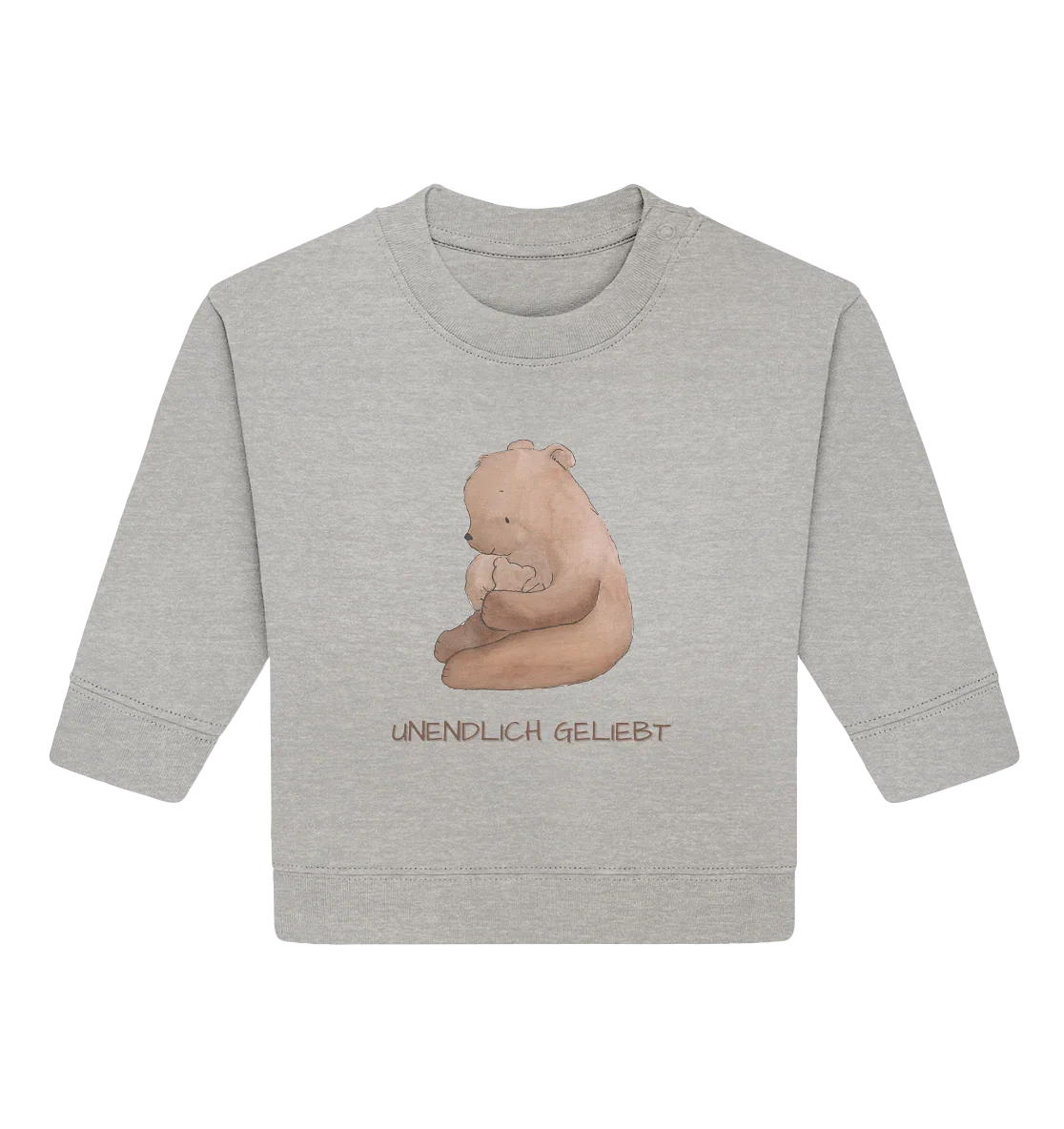 Unendlich geliebt - Baby Organic Sweatshirt - wertvoll und geliebt 