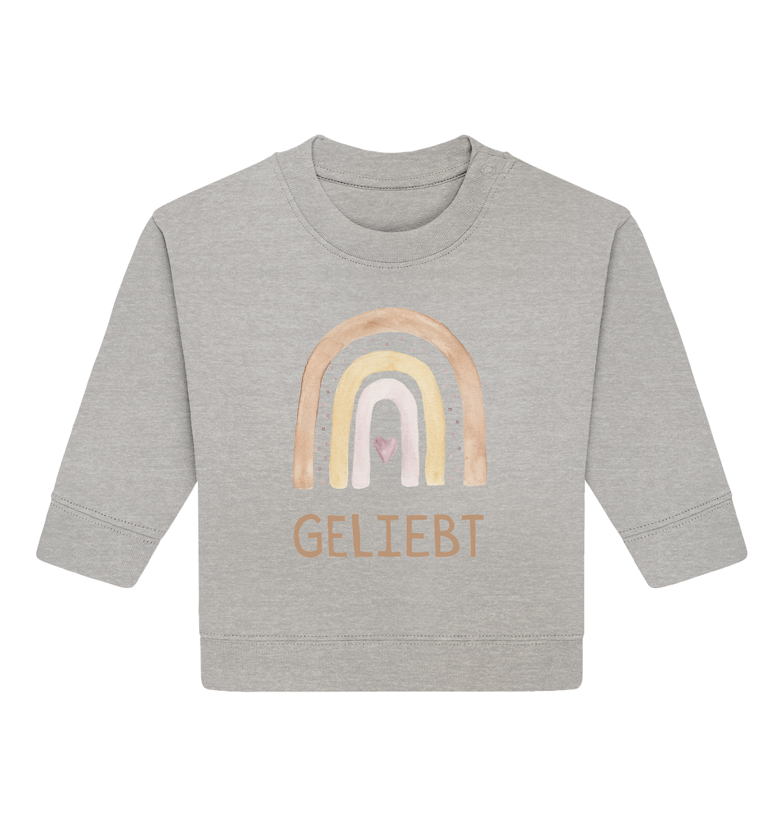 Geliebt Mädchen - Baby Organic Sweatshirt - wertvoll und geliebt 