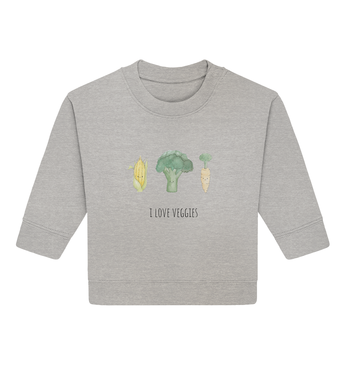 I love veggies - Baby Organic Sweatshirt - wertvoll und geliebt 
