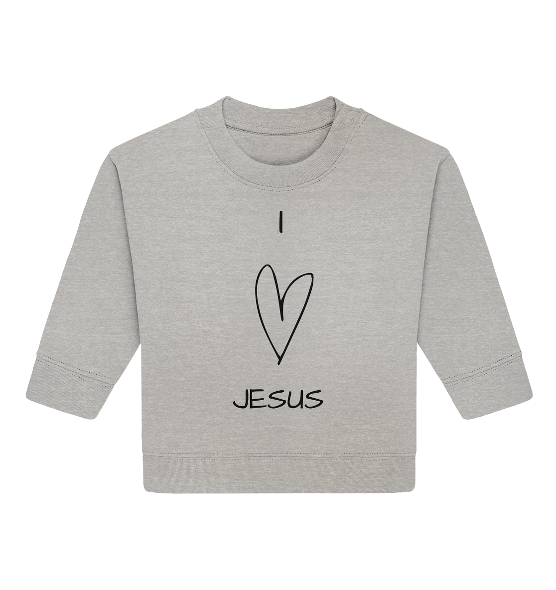 I love Jesus - Baby Organic Sweatshirt - wertvoll und geliebt 
