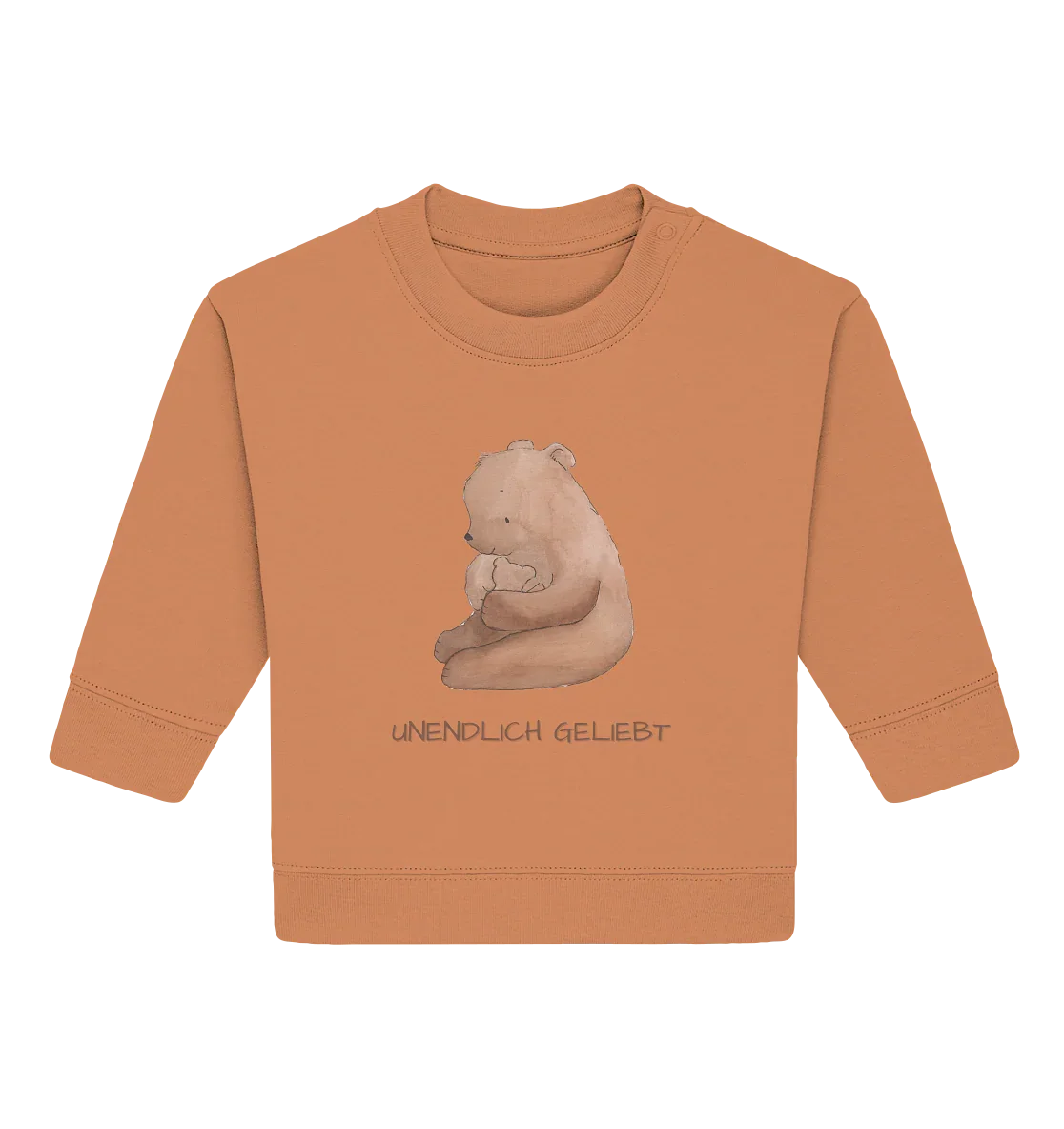 Unendlich geliebt - Baby Organic Sweatshirt - wertvoll und geliebt 