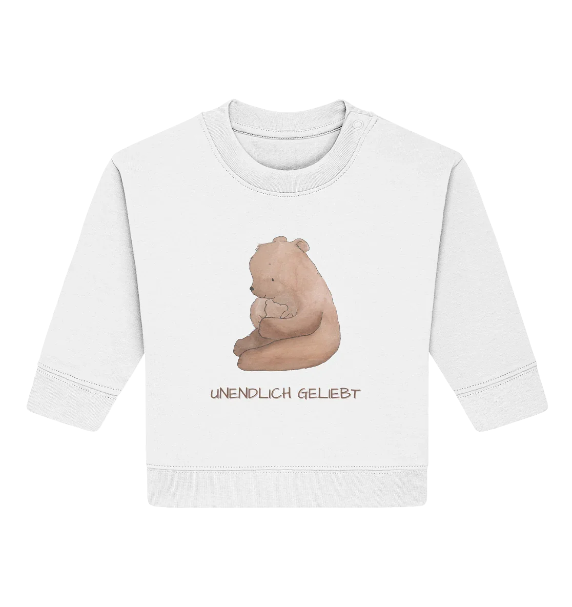 Unendlich geliebt - Baby Organic Sweatshirt - wertvoll und geliebt 