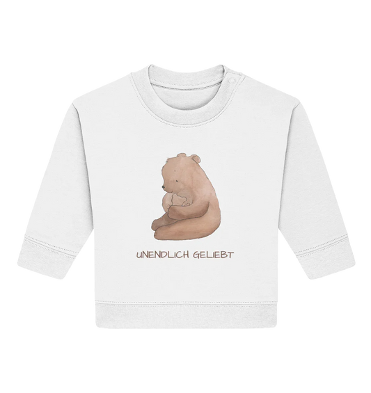 Unendlich geliebt - Baby Organic Sweatshirt - wertvoll und geliebt 