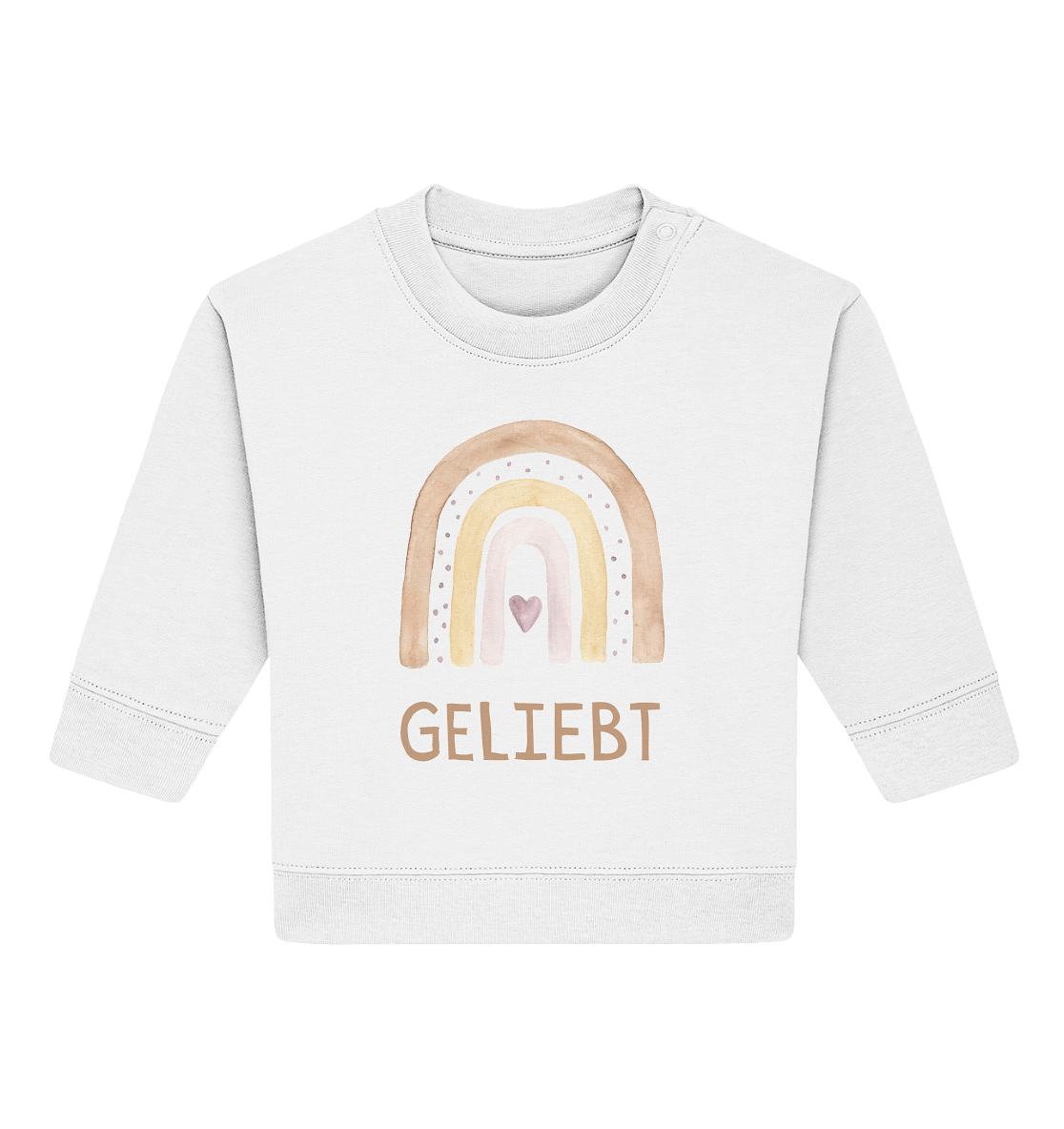 Geliebt Mädchen - Baby Organic Sweatshirt - wertvoll und geliebt 