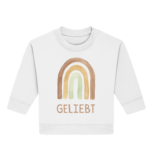 Geliebt Jungs - Baby Organic Sweatshirt - wertvoll und geliebt 