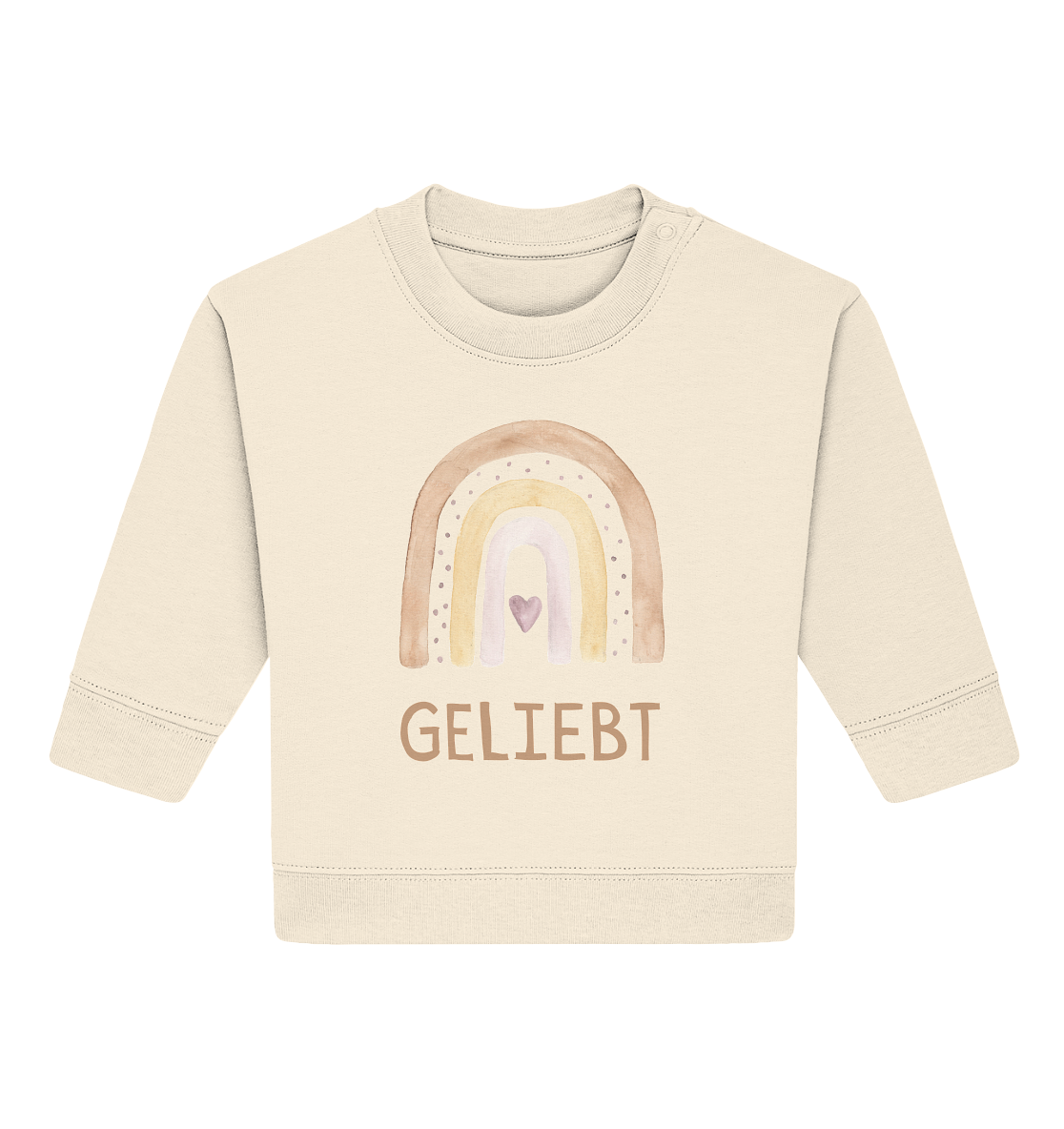 Geliebt Mädchen - Baby Organic Sweatshirt - wertvoll und geliebt 