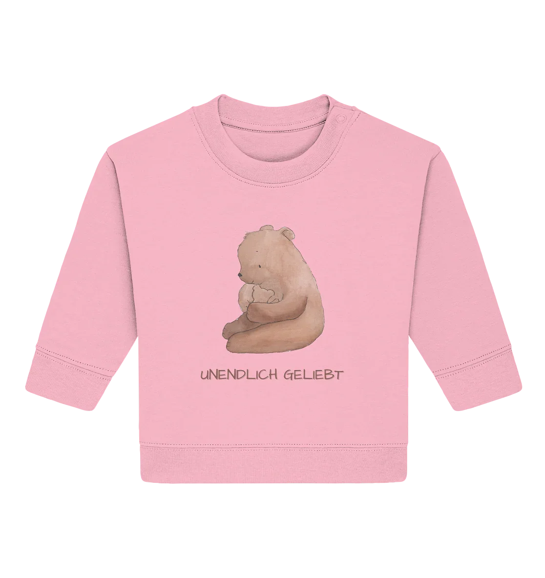 Unendlich geliebt - Baby Organic Sweatshirt - wertvoll und geliebt 