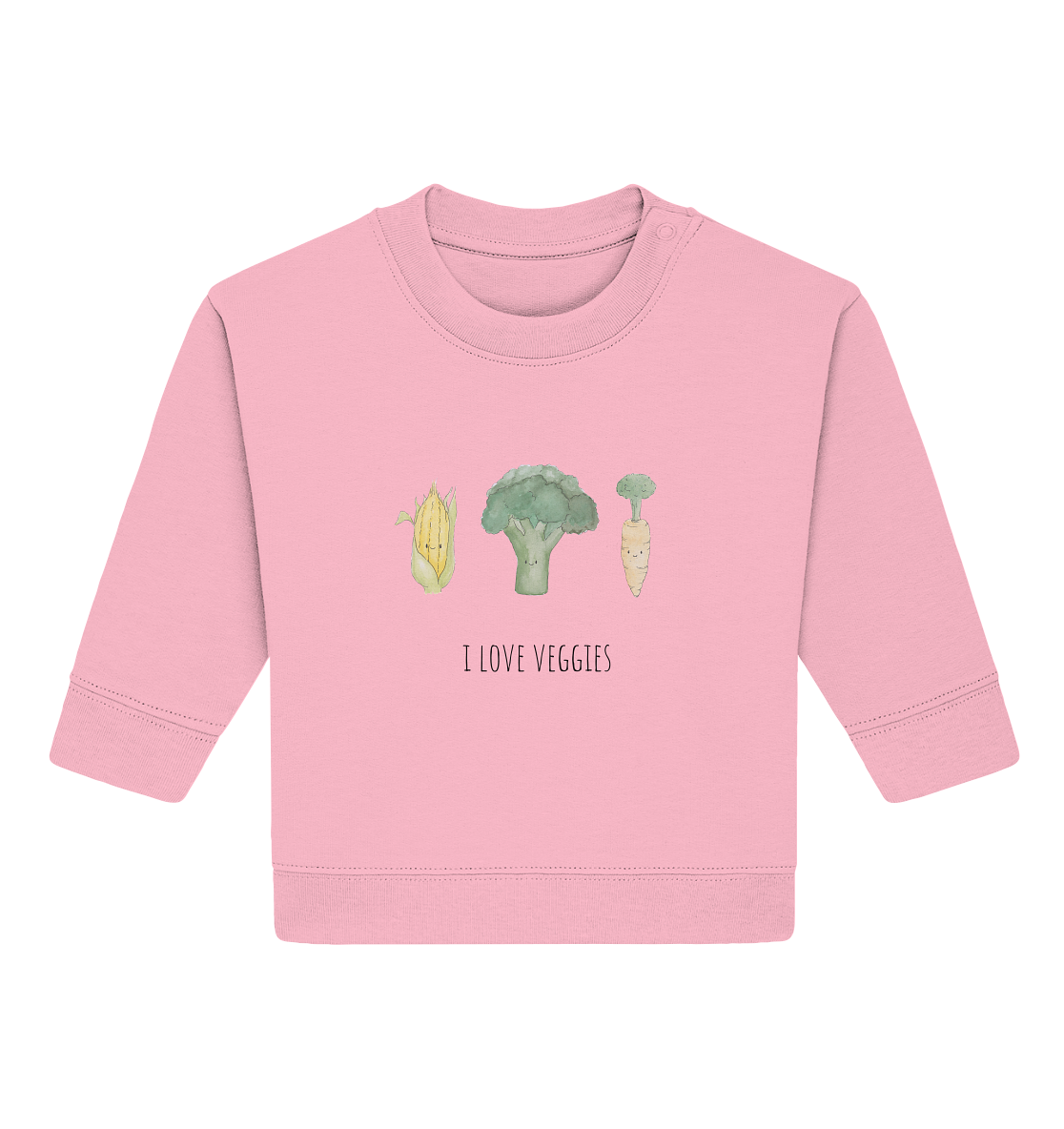 I love veggies - Baby Organic Sweatshirt - wertvoll und geliebt 