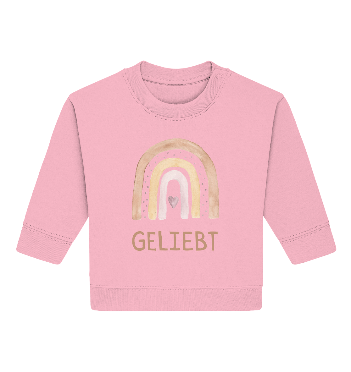 Geliebt Mädchen - Baby Organic Sweatshirt - wertvoll und geliebt 