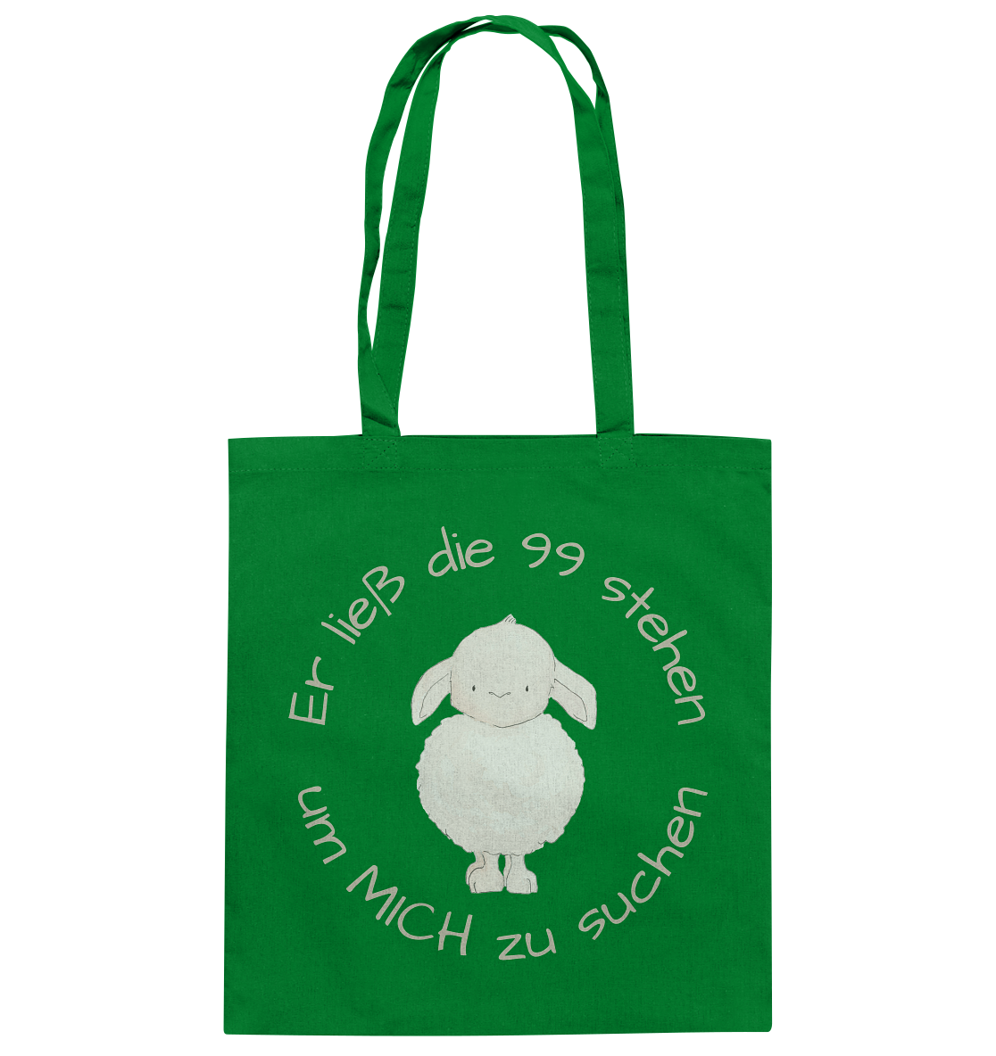 Er ließ die 99 stehen um Mich zu suchen - Baumwolltasche - wertvoll und geliebt 