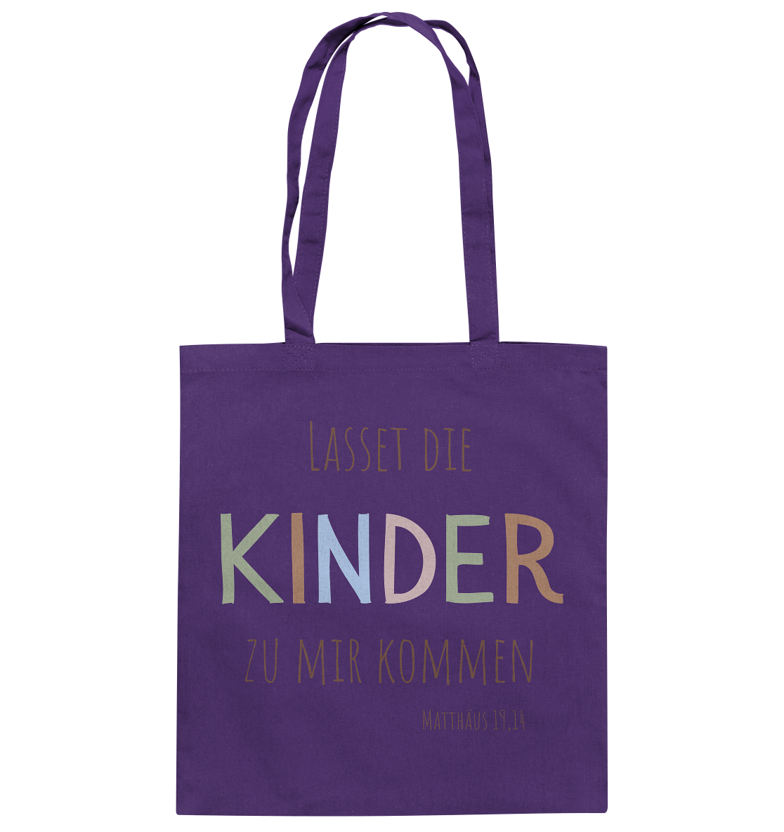 Lasset die Kinder zu mir kommen - Baumwolltasche - wertvoll und geliebt 