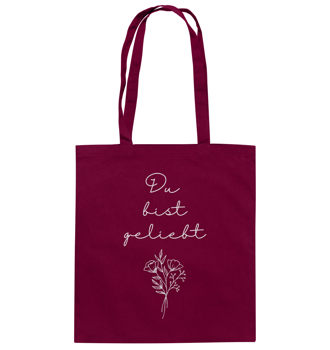 Du bist geliebt - Baumwolltasche - wertvoll und geliebt 