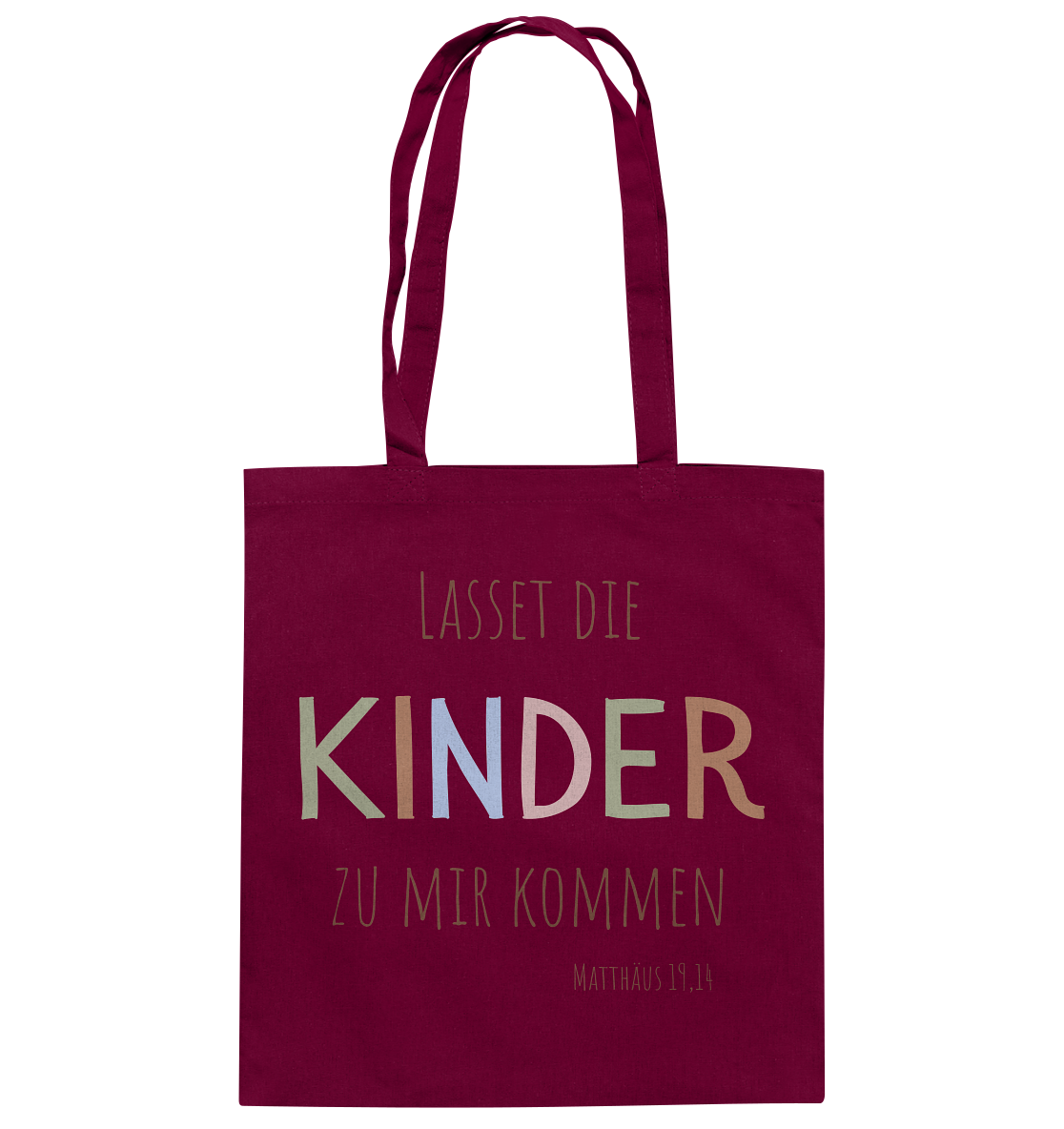 Lasset die Kinder zu mir kommen - Baumwolltasche - wertvoll und geliebt 