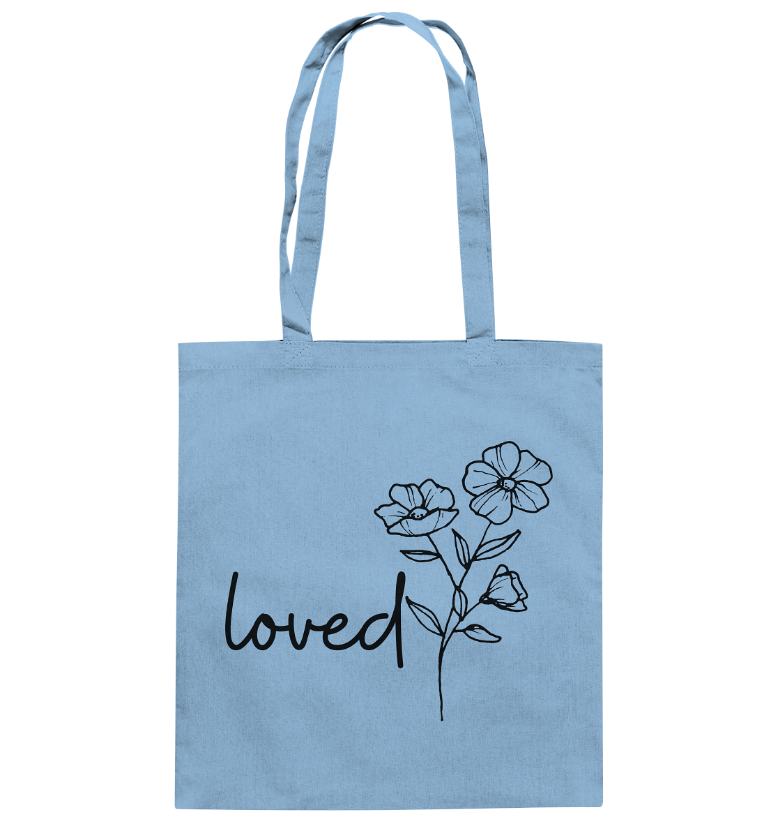 loved - Baumwolltasche - wertvoll und geliebt 