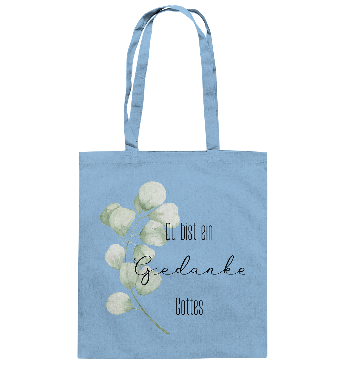 Du bist ein Gedanke Gottes - Baumwolltasche - wertvoll und geliebt 